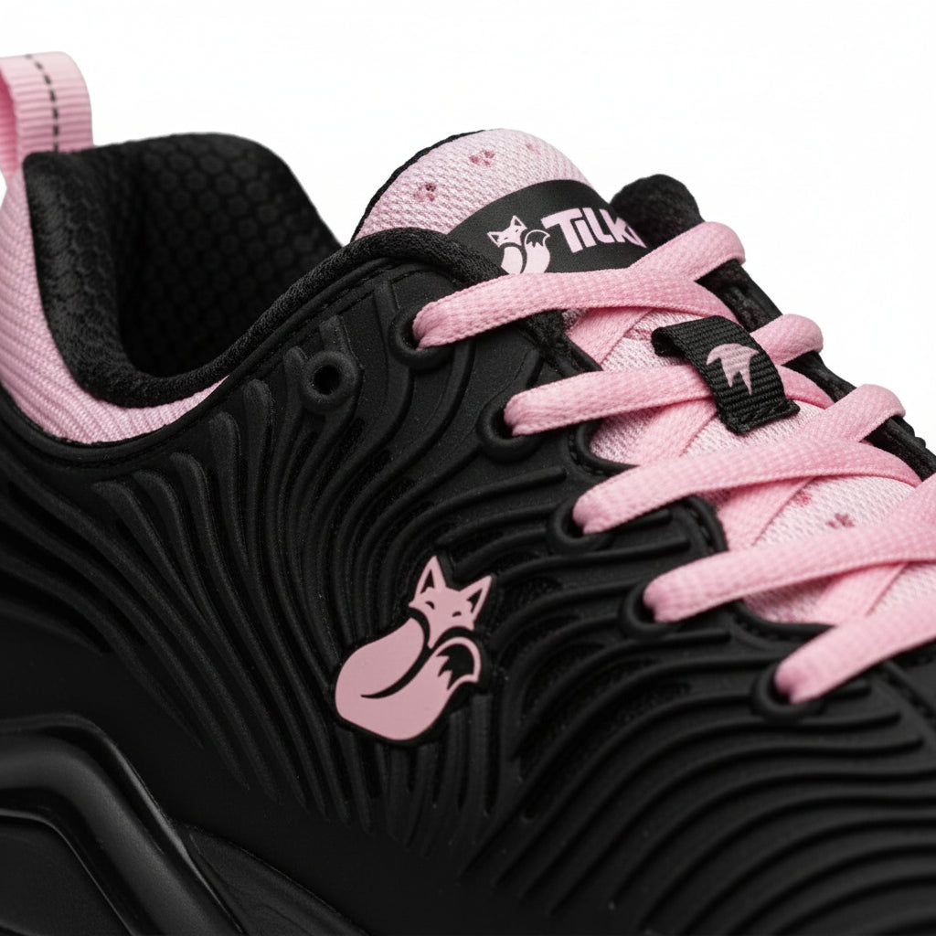 Zapatilla de Tenis ORTAK Tilki Negro Rosado