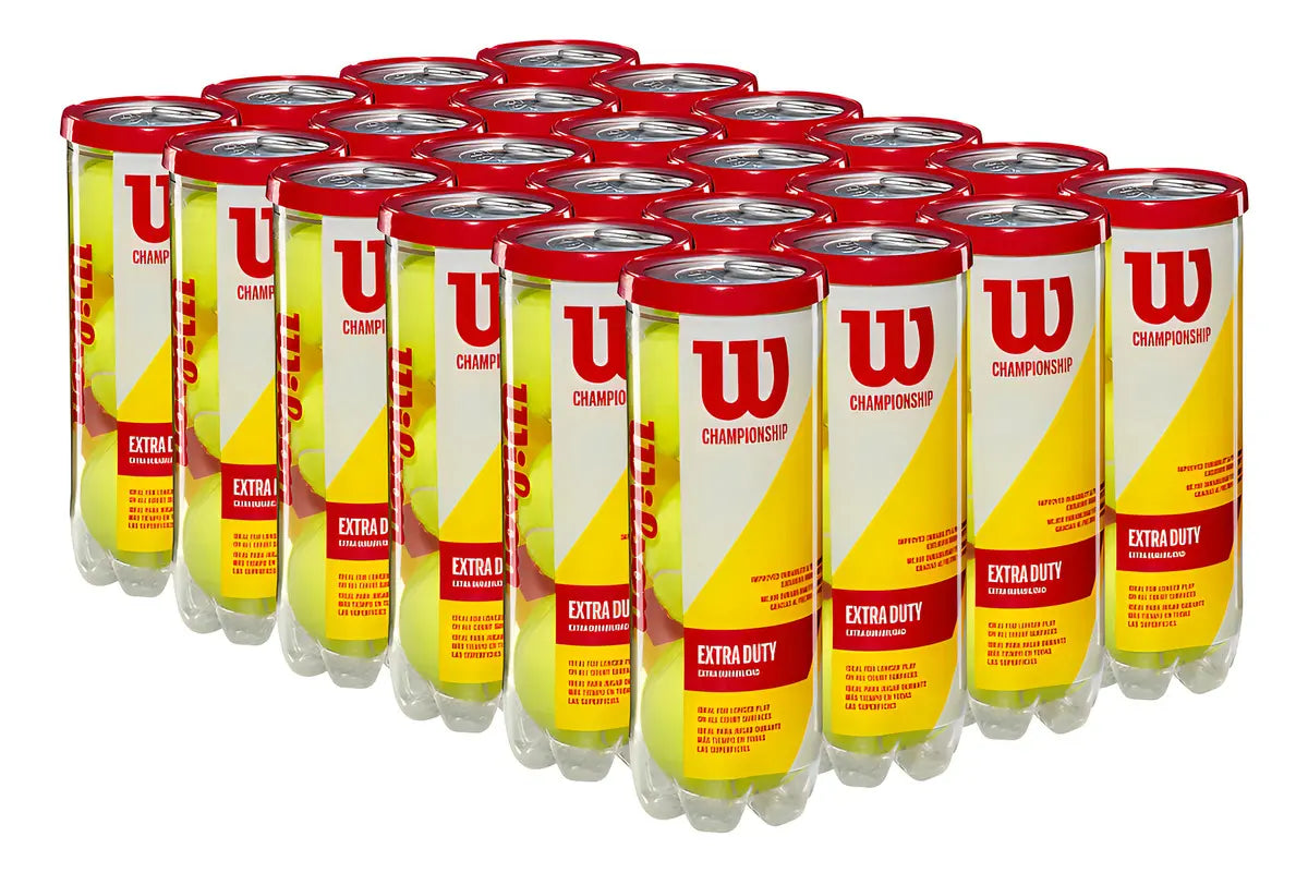 Caja de Pelotas de Tenis Wilson Extra Duty x24 Tarros