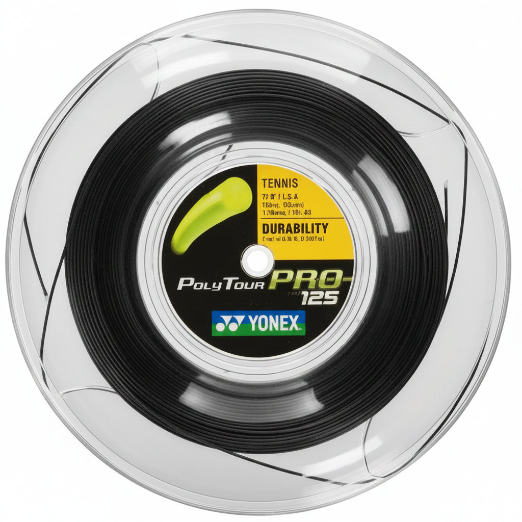 Rollo de Cuerda Yonex Poly Tour Pro Negro (200m)