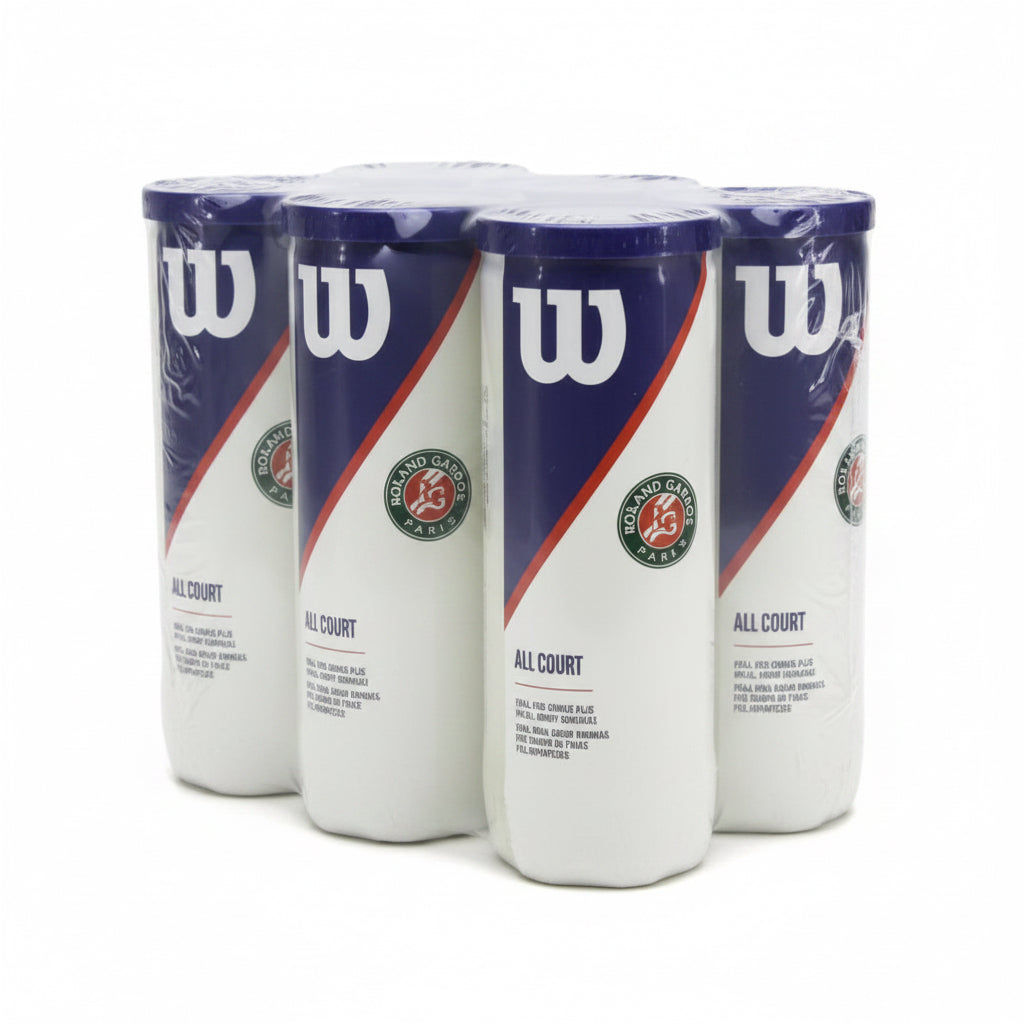 Pack de 5 Tarros Pelotas de tenis Wilson Roland Garros – Alto Rendimiento y Duración